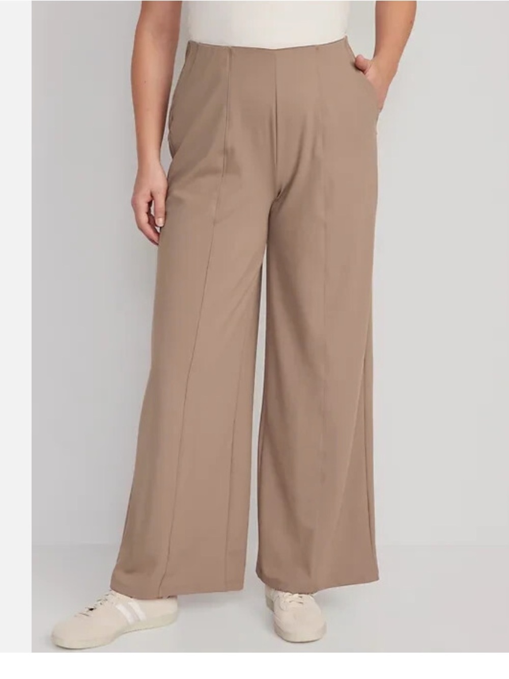 NWOT XL Old Navy Women’s Wide Leg High-Rise Dress Pants in Taupe